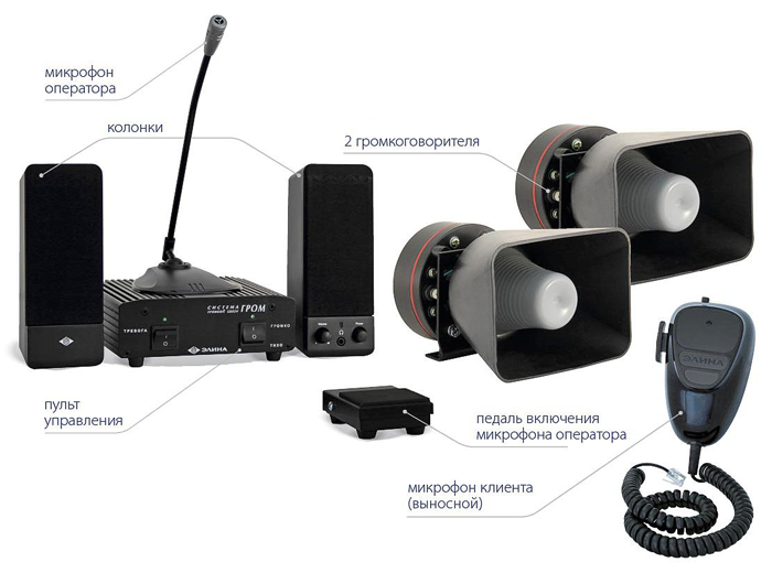 Система громкой связи Гром 06 (с обратной связью)